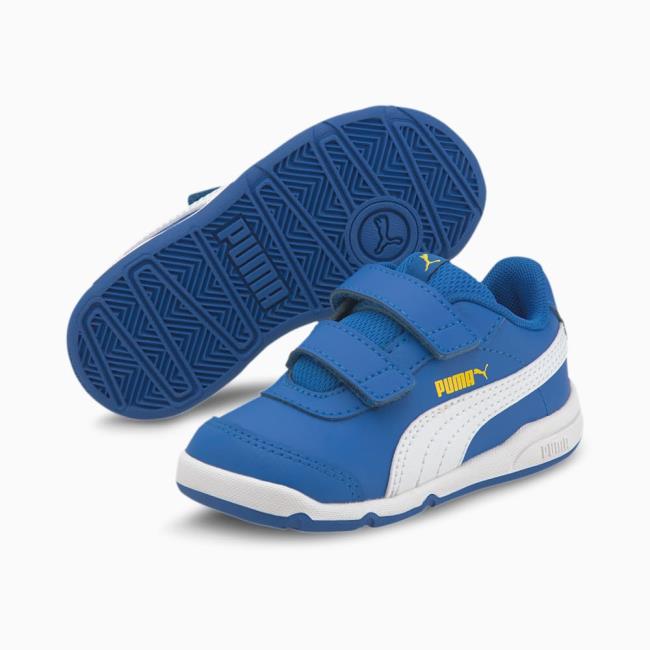 Ofertas Zapatillas para Ninos Puma Tenis Stepfleex 2 SL VE V Azules Blancos Amarillos